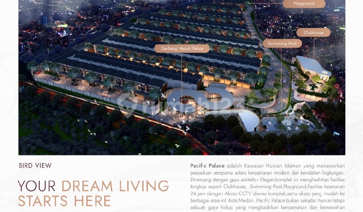 Pacific Palace Hunian Mewah 2½ Tkt Jl. Tapian Nuli Sunggal