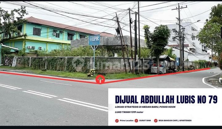 Dijual Tanah SHM Jl. Abdullah Lubis Lokasi Strategis