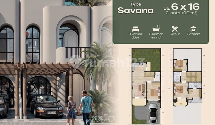 Oasis Delipolitan Rumah 2 tingkat Jl. karya jaya Johor 