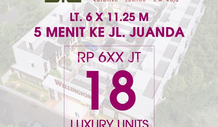 2 1/2 Level Villa in the Heart of Wellington Complex City Near WR Supratman School 2 1/2 Level Villa in the Heart of Wellington Complex City Near WR Supratman School