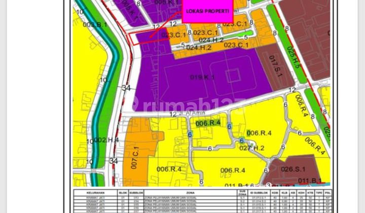 Kavling Kramat Jati Jakarta Timur. Strategis Ex Sepatu Bata