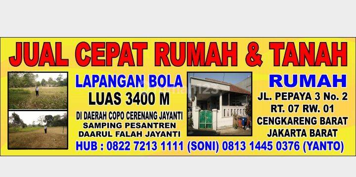 Dijual Cepat Rumah Dan Tanah 2