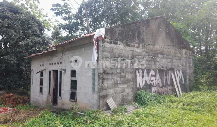 DIJUAL TANAH + BANGUNAN RUMAH - CIBINONG, BOGOR, SANGAT DEKAT SETU CIKARET
