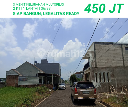 Comfortable Residence, Griya Mulya Sukun, Ideal Site Plan, SHM Certificate, Road Axis.