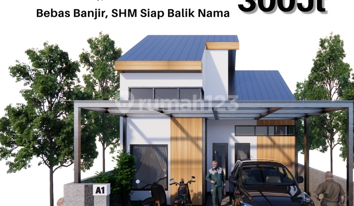 dijual rumah di belakang gor ken arok siap huni malang 1