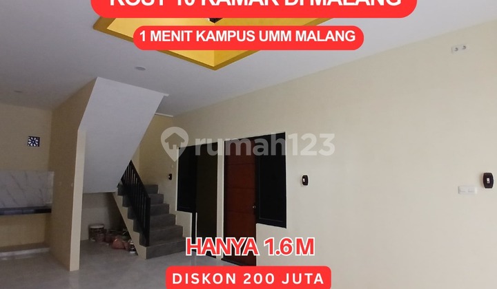 Di Jual Kost 10 Kamar di Samping Kampus Umm