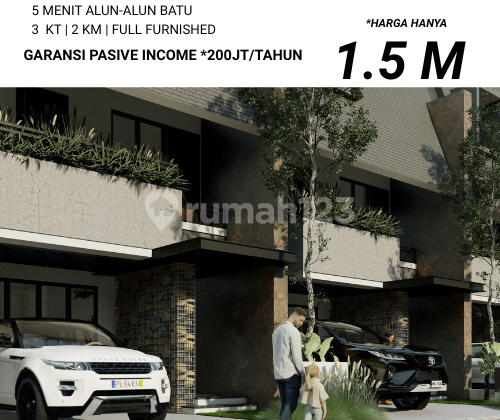 Dekat Alun Alun Batu Poros Jalan Garansi Passive Income Villa Metro