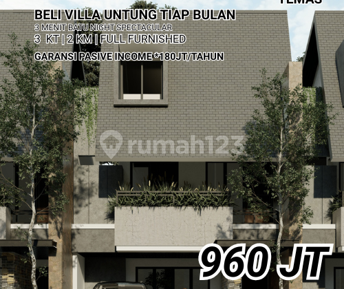 Area Wisata Batu Sertipikat Resmi Garansi Passive Income Villa 7 Temas