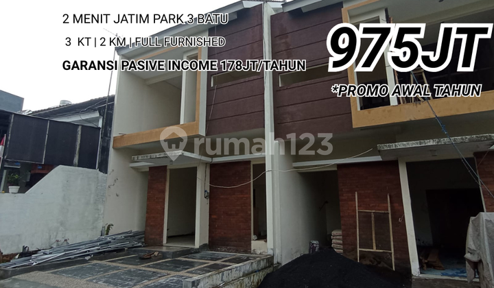 Passive Income Guarantee Villa Junrejo Malang Tourist Area Accept SHM