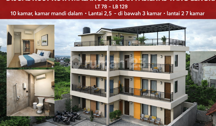 Kost 10 Kamar di Belakang Universitas Muhammadiyah Malang