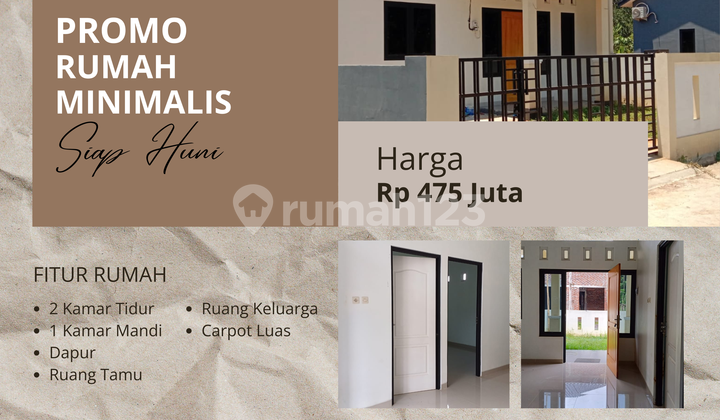 Rumah Siap Huni Gunungpati Type 50 Minimalis Modern 1