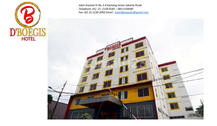 Dijual Hotel The Boegis di Senen Dijual Hotel The Boegis di Senen