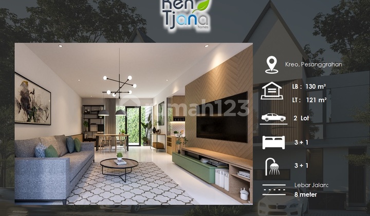 Rumah Baru 2 Lantai Bagus Di Kreo Pesangrahan 2