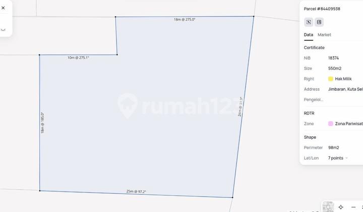 Balangan Beach Plot Land, South Kuta, Badung Balangan Beach Plot Land, South Kuta, Badung