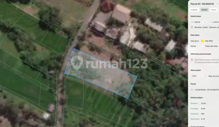 Cheap beach land Singing Tabanan Bali Cheap beach land Singing Tabanan Bali