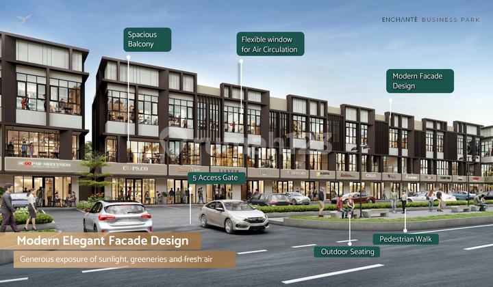 FOR SALE NEW Attached 3-Storey Shophouse 3KM Echante Business Park BSD City Tangerang