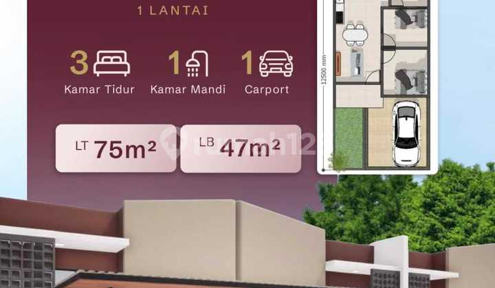 For Sale Rumah Tipe Eliora 1 Lantai Jakarta Utara