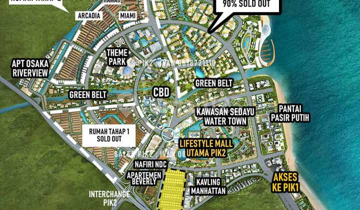 Dijual Kavling Wall Street Pik 2 Tangerang Banten