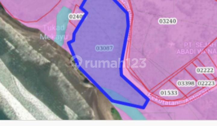 Tanah pinggir pantai Balian ,Tabanan 