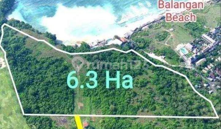 Tanah pinggir tebing pantai Balangan Tanah pinggir tebing pantai Balangan