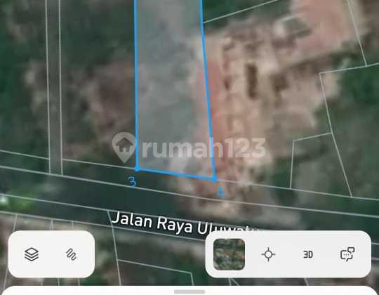 Di Sewakan Tanah Premium di Jalan utama Pantai Nyang Nyang 