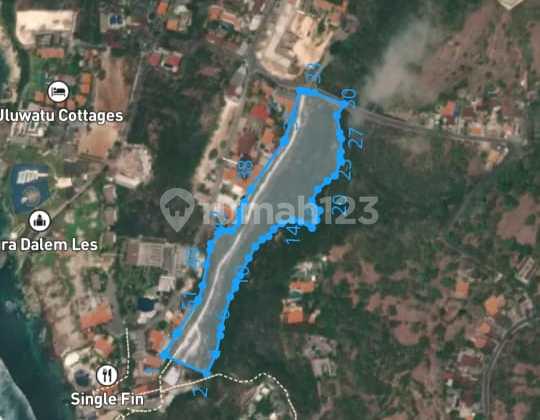 Land plot for sale on the cliff at Suluban Beach