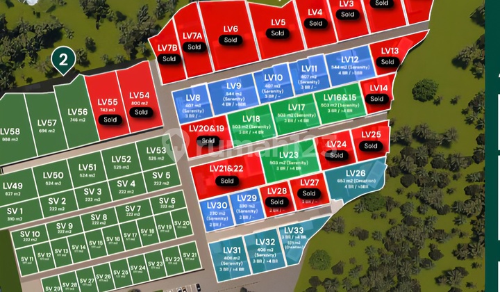 Di sewakan Tanah plot kecil di Pantai Padang Padang 