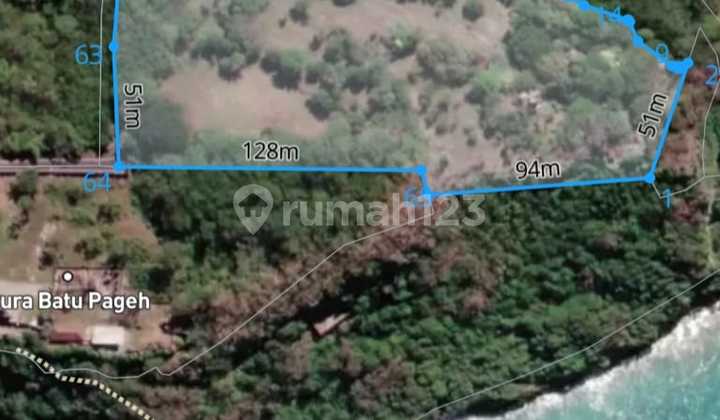 Di Jual Tanah Tebing Pantai Green Bowl  Ungasan