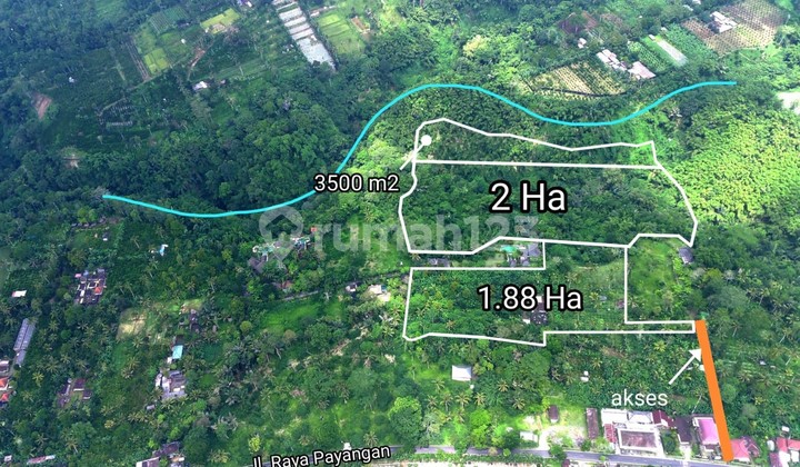 Tanah View Sawah dan Sungai di Payangan Tanah View Sawah dan Sungai di Payangan