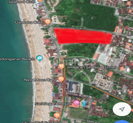 Tanah Beachfront Eksklusif di Jalan Pantai Kedonganan