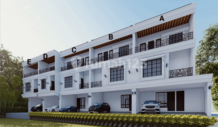 American Classic Modern 3 Lantai di Hajinawi, Dekat MRT & PIM, Start 1,9M! 2