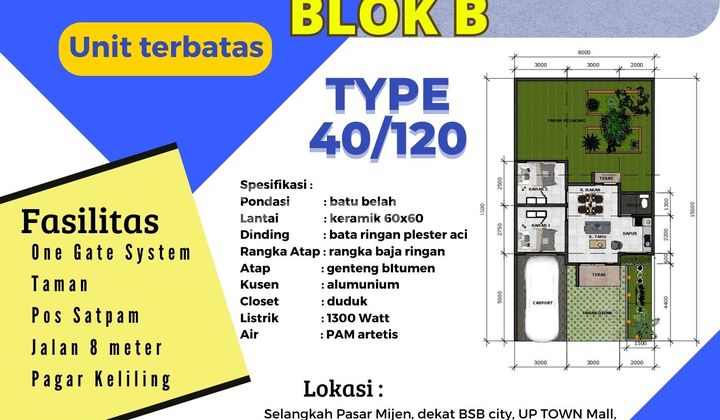 Rumah pesan bangun Mijen Dekat BSB city