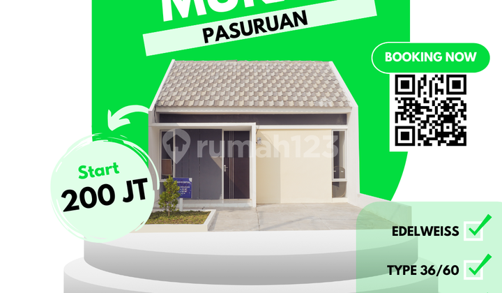 Rumah Promo Type Edelweiss – Type 36/60 Blok D1/25, Cicilan KPR Ringan 