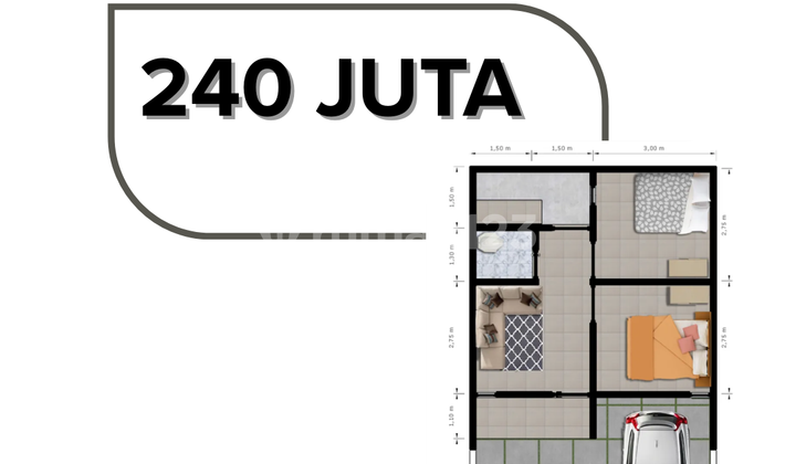 Edelweiss Residence 36/60 – Block D1/26, No Down Payment + UTJ 500 Thousand Edelweiss Residence 36/60 – Block D1/26, No Down Payment + UTJ 500 Thousand