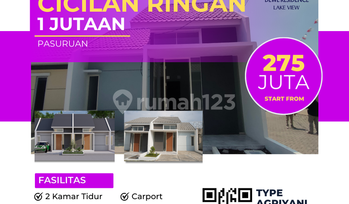 Type Edelweiss Hunian Type 36/66 – Blok D1/25, Lokasi Strategis Akses Tol Cepat