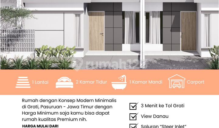 Edelweiss Rumah Type 36/60 – Blok D1 No.26 Dekat Gerbang Tol
