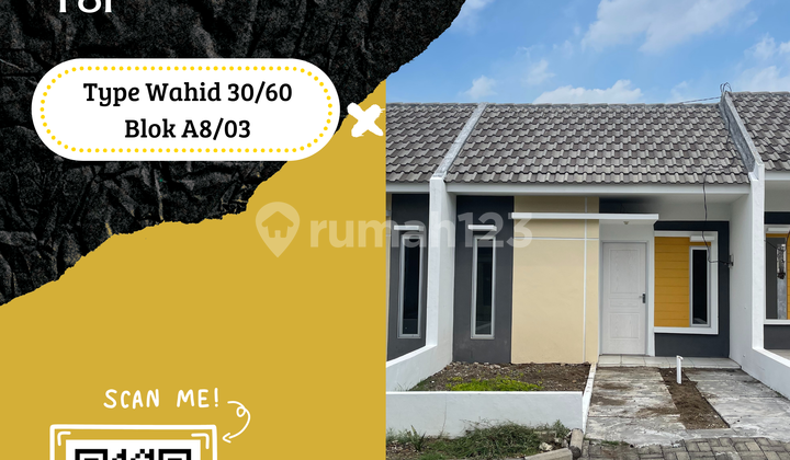 Rumah WAHID 30/60 Blok A8 No.3 – DP 0%, Strategis Dekat Tol!