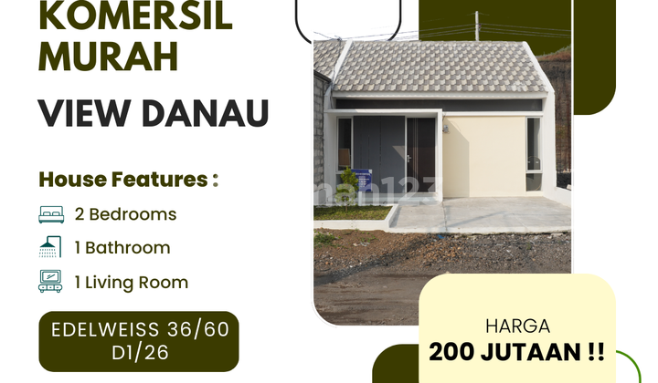 Hunian Edelweiss 36/60 D1 No.26, View Danau, DP 0% 1