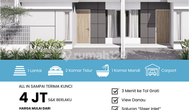 Rumah Aster Type 36/60 – Angsuran Ringan, Bebas Biaya Awal
