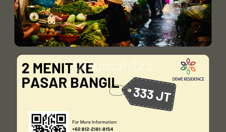 Hunian Asri Tipe WAHID 30/60 Blok A8 No.14: Hemat 10 Juta Biaya Admin 2