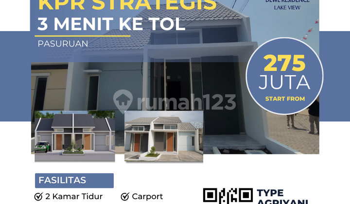Rumah Murah Edelweiss Type 36/66 – Blok D1 No.25, Cicilan Ringan 1Jutaan/Bulan 1