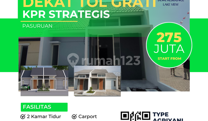 Rumah Promo Type Edelweiss Type 36/66 Blok D1/25 - Cicilan KPR Ringan  1