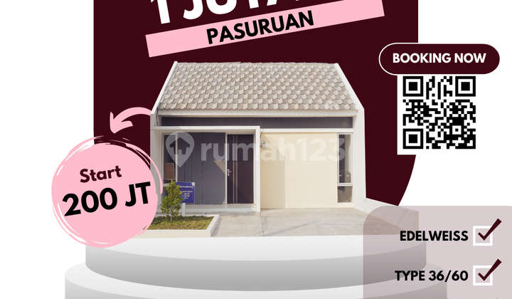 KPR Murah Edelweiss Blok D1/25 Cicilan 1 Jutaan