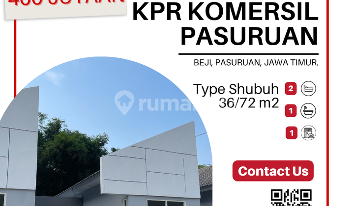 Hunian Shubuh 36/72 – Blok D9/16: Strategis Dekat Tol, DP 0