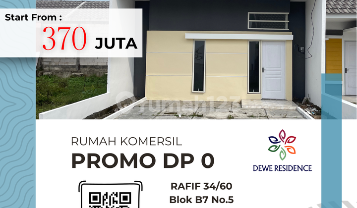 Rumah Murah Pandaan RAFIF B7/5, Diskon Besar 70 Juta