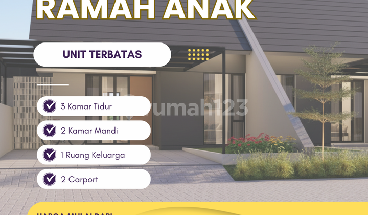 [Blok B1-07] Rumah 1 Lantai Kasih Regency, 10 Menit Stasiun Krian, Harga 112 Jutaan!