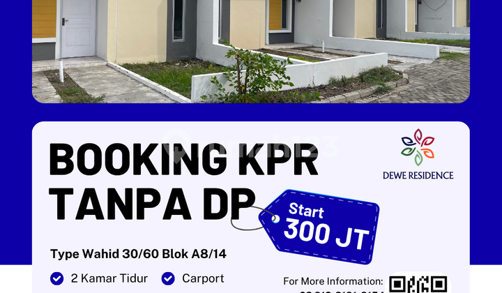 Hunian Asri Tipe WAHID 30/60 Blok A8 No.14: Hemat 10 Juta Biaya Admin