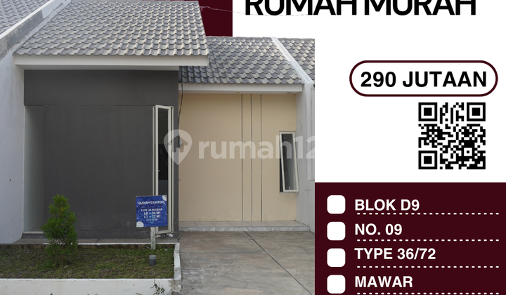 Mawar 36/72 – Blok D9/09: Cicilan 1 Jutaan s/d Lunas