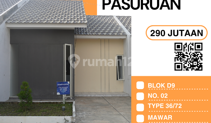 Mawar 36/72 – Blok D9/02: Hunian Booking Fee 500 Ribu