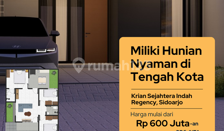 Dijual Rumah Cluster Blok A2 No2 di Krian Sidoarjo 